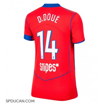 Zenski Nogometni Dres Paris Saint-Germain Desire Doue #14 Rezervni 2025-26 Kratak Rukav Zenski Nogometni Dres Paris Saint-Germain Desire Doue #14 Rezervni 2025-26 Kratak Rukav